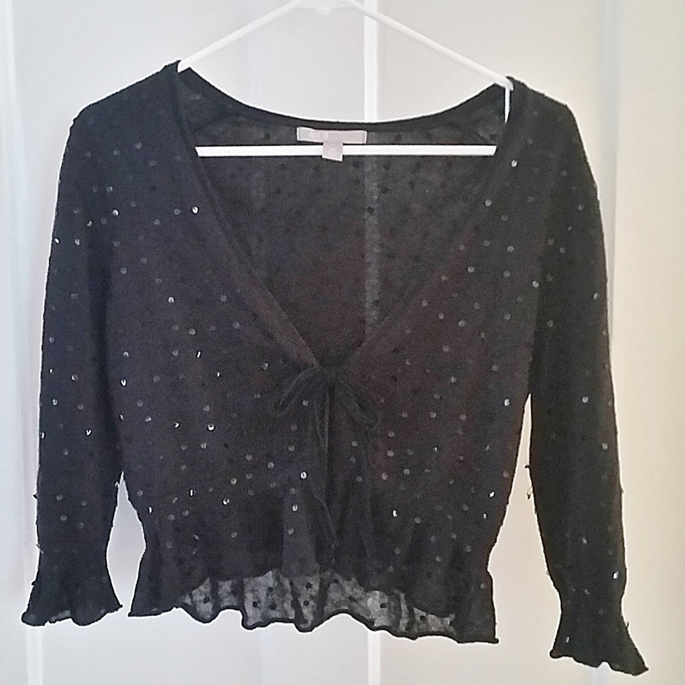 Dressy little black cardi